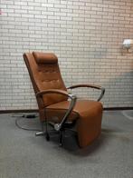 Prominent Sta op stoel - Leder & Metaal, Huis en Inrichting, Ophalen of Verzenden, Gebruikt, Leer, 75 tot 100 cm