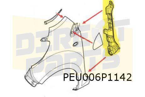 Peugeot 107 (-5/15) isolatie bevestiging Rechts voorscherm o, Auto-onderdelen, Carrosserie en Plaatwerk, Spatbord, Citroën, Peugeot