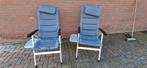 2 Campingstoelen met tafeltje - Gebruikt, Ophalen, Gebruikt, Campingstoel