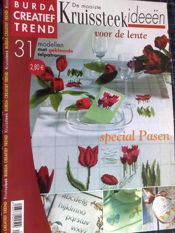 Burda creatif trend ,de mooiste kruissteek ideeën nr. 1 beschikbaar voor biedingen