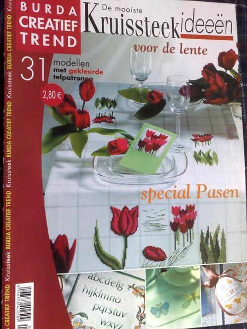 Burda creatif trend ,de mooiste kruissteek ideeën nr. 1, Hobby en Vrije tijd, Borduren en Borduurmachines, Nieuw, Patroon, Verzenden