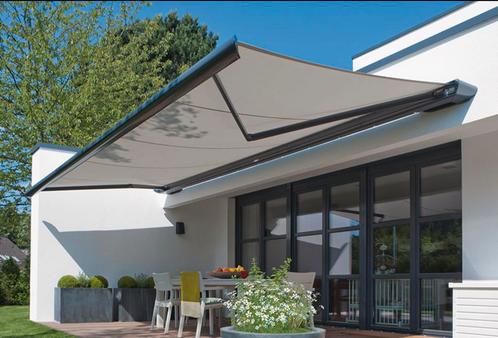 Zonwerings specialist!  Gertsen Zonwering!, Tuin en Terras, Zonneschermen, Zo goed als nieuw, Knikarmscherm, Ophalen of Verzenden