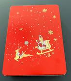 Nieuw Kerst blik rood met slee 28 x 21 x 6 cm, Ophalen of Verzenden, Nieuw