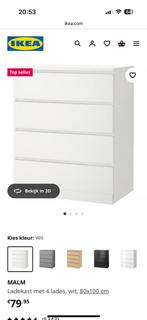 3 x malm mat wit, Ophalen, Gebruikt, 50 tot 100 cm, Minder dan 100 cm
