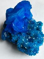 Prachtige Chalcanthiet op Matrix - Polen, Ophalen of Verzenden, Mineraal