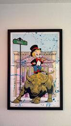 Uniek! Nr 24/25 - Alec Monopoly Richie Bull Gold Blue, Antiek en Kunst, Kunst | Schilderijen | Modern, Ophalen