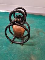 koebel tafelbel vintage bewerkt bloemen, Verzamelen, Ophalen of Verzenden