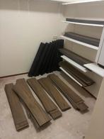 Partij PVC laminaat incl. rubber ondervloer 134 st 18 x 120, Huis en Inrichting, Stoffering | Vloerbedekking, Ophalen, Zo goed als nieuw