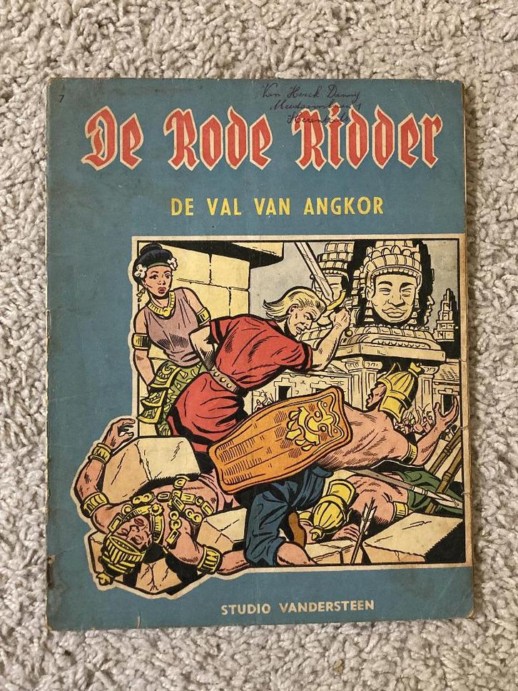 Rode Ridder - Nr. 7 - De Val van Angkor - Eerste druk, 1961, Boeken, Stripboeken, Gelezen, Eén stripboek, Ophalen of Verzenden