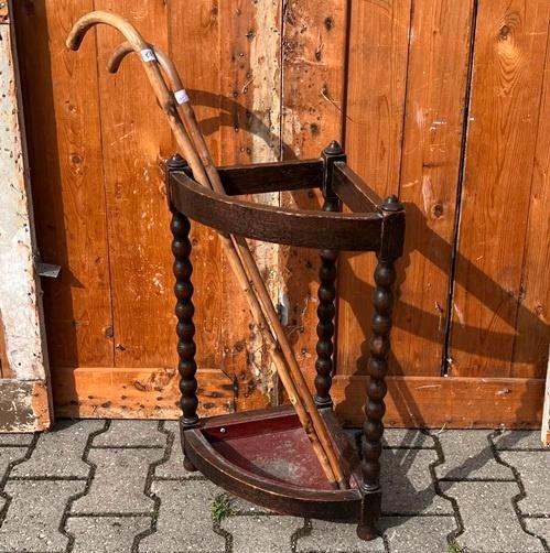 Bak garderobe 1920 1930 hout kapstok wandelstok origineel, Antiek en Kunst, Antiek | Woonaccessoires, Ophalen of Verzenden