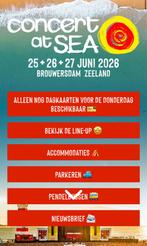 GEZOCHT : 5 zaterdag tickets Concert at Sea, Tickets en Kaartjes, Concerten | Overige, Drie personen of meer, Juni