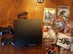 Playstation 3, Spelcomputers en Games, Spelcomputers | Sony PlayStation 3, Met games, Met 2 controllers, Zo goed als nieuw, Slim