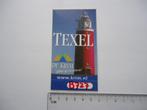 sticker TEXEL DE KRIM vuurtoren camping vakantie waddenzee, Verzenden, Zo goed als nieuw, Bedrijf of Vereniging