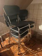 Tetro stoelen (opknapper), Huis en Inrichting, Stoelen, Ophalen, Gebruikt, Zwart, Metaal