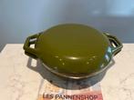 Copco Olijf kleurig braadpannetje 20 cm in prima staat, Gebruikt, Copco, Gietijzer, Mvt