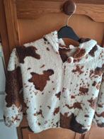 Shein Koeienprint Fleece jas - Maat 140, Gebruikt, Ophalen of Verzenden, Jas, Shein
