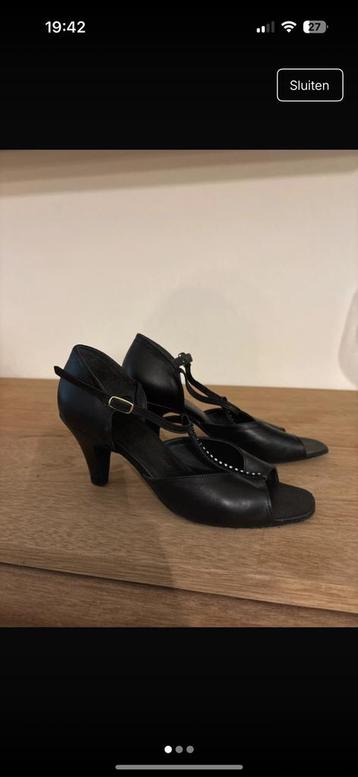 Leren Dansschoenen ballroom mt. 4 1/2, mt 37,5 beschikbaar voor biedingen