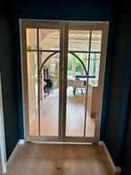 Eiken deur met glas - OP MAAT GEMAAKT, 80 tot 100 cm, 215 cm of meer, Glas, Binnendeur