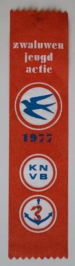 Voetbal vaan KNVB 1977 Zwaluwen jeugd actie, jeugdvoetbal, Ophalen of Verzenden, Gebruikt, Overige binnenlandse clubs, Vaantje of Sjaal