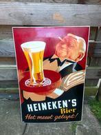 Emaille Reclamebord Heineken 60x40, Verzamelen, Merken en Reclamevoorwerpen, Ophalen of Verzenden, Zo goed als nieuw, Reclamebord