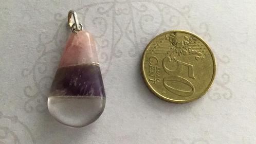 Druppelvormige hanger edelsteen Gouden Driehoek, Sieraden, Tassen en Uiterlijk, Kettinghangers, Nieuw, Steen of Mineraal, Overige voorstellingen