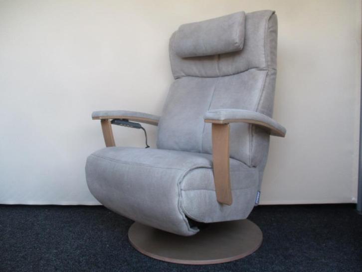 NIEUWSTAAT Prominent Stockholm sta-op relax fauteuil grijs S, Huis en Inrichting, Fauteuils, Zo goed als nieuw, Hout, Metaal, Stof