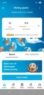 13 volle Efteling spaarkaarten, Verzamelen, Albert Heijn, Ophalen of Verzenden