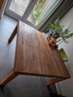 teak eettafel 140 x 140 cm., Ophalen, 100 tot 150 cm, 50 tot 100 cm, Zo goed als nieuw