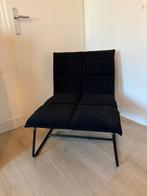 Luie stoel ribstof, Huis en Inrichting, Fauteuils, Ophalen, Minder dan 75 cm, Zo goed als nieuw, Stof