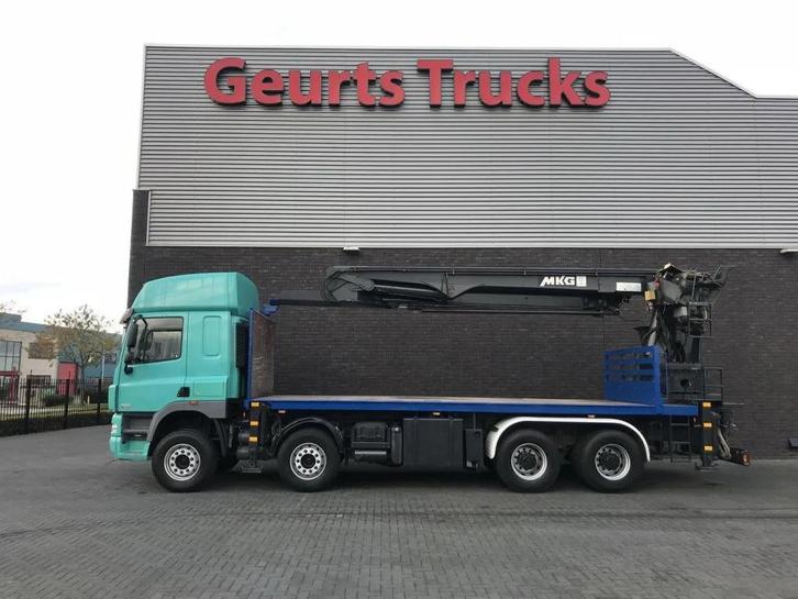 DAF CF 460 8X4 + MKG HMK 401/kran/kraan/Montagekran/, Auto's, Vrachtwagens, Bedrijf, ABS, Airconditioning, Centrale vergrendeling
