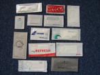 13 luchtvaart verfrissings doekjes Iberia, Tarom, Delta e.v., Verzamelen, Luchtvaart en Vliegtuigspotten, Ophalen of Verzenden