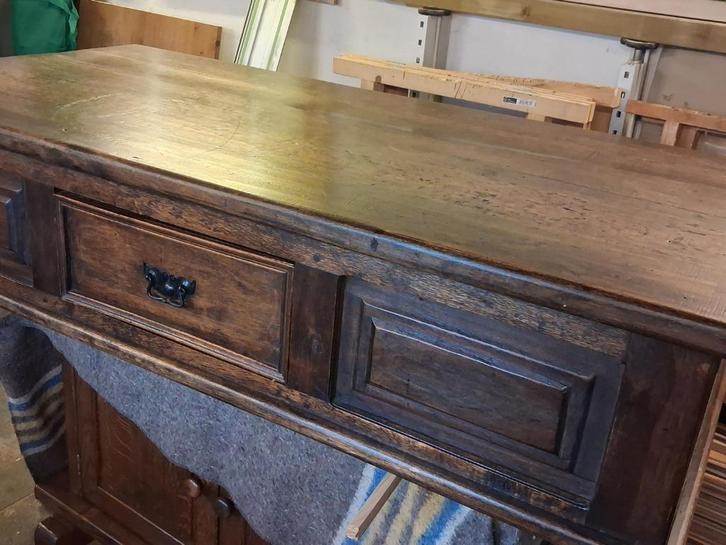 Grote vintage salon tafel eiken, Huis en Inrichting, Tafels | Salontafels, Gebruikt, 50 tot 75 cm, 50 tot 100 cm, 150 tot 200 cm