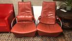 Fauteuils, Huis en Inrichting, Fauteuils, Ophalen, Zo goed als nieuw, 50 tot 75 cm, Leer