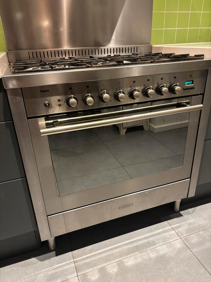 Pilgrim zes pits Gasfornuis met Oven, Witgoed en Apparatuur, Ovens, Gebruikt, Vrijstaand, Oven met grill, 60 cm of meer, 60 cm of meer