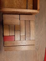 Vintage Blokkendoos met 50 Blokjes, Verzamelen, Ophalen of Verzenden, Gebruikt, Decoratie