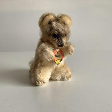 Vintage klein Steiff wasbeertje "Raccy" beschikbaar voor biedingen