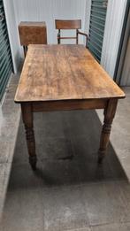 Leuke houten eettafel 150x72 cm, Ophalen, Gebruikt, 50 tot 100 cm, Vijf personen of meer