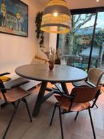 Ronde eettafel Riverdale Colorado 140cm, Huis en Inrichting, Gebruikt, Rond, Ophalen of Verzenden, Vijf personen of meer