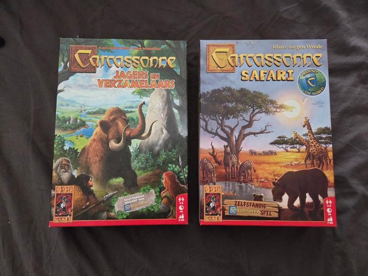 Carcassonne Jagers & Safari, Hobby en Vrije tijd, Gezelschapsspellen | Bordspellen, Gebruikt, Drie of vier spelers, Vijf spelers of meer