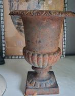 Franse antieke Gietijzeren louvre vaas voor binnen of buiten, Antiek en Kunst, Curiosa en Brocante, Ophalen