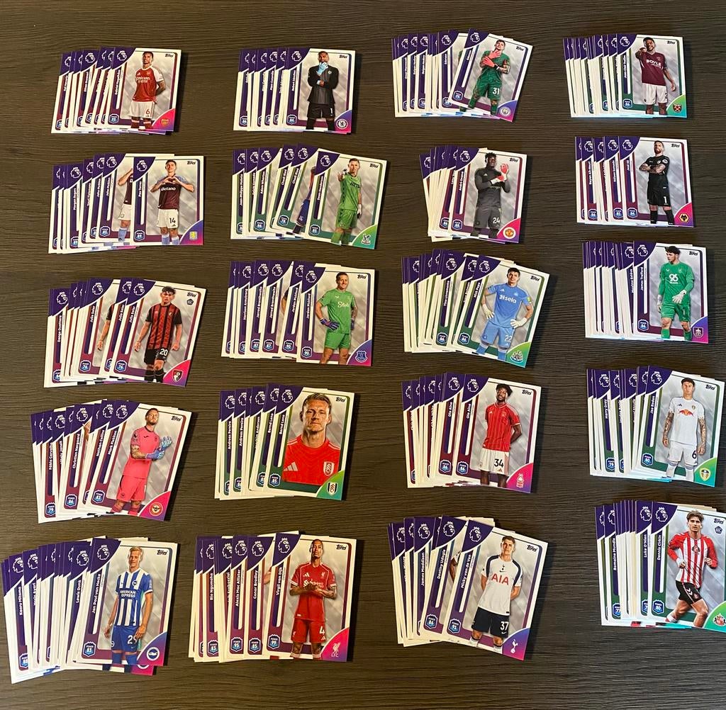 Topps premier league 2025/2026; Base Cards!, Verzenden, Zo goed als nieuw, Meerdere plaatjes
