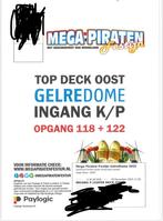 2x kaartjes Mega Piratenfestijn, superdeck oost., Tickets en Kaartjes, Twee personen