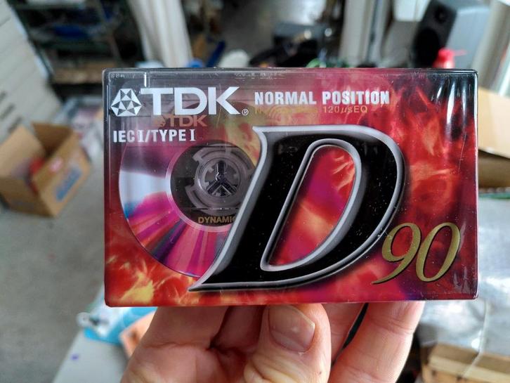 TDK D90 Cassettebandje - Nieuw in Verpakking, Cd's en Dvd's, Cassettebandjes, Nieuw in verpakking, Origineel, Overige genres, 1 bandje