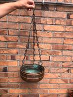Antieke Koperen Hangpot met Ketting, Antiek en Kunst, Antiek | Koper en Brons, Ophalen of Verzenden, Koper