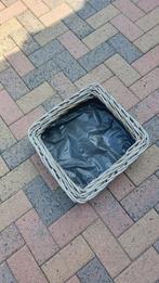 Rietenmand Plantenbak 43 x 43 cm, Tuin en Terras, Bloembakken en Plantenbakken, Minder dan 30 cm, Minder dan 60 cm, Vierkant, Ophalen of Verzenden