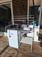 Noodkeuken compleet met kraan, afvoer, koelkast en kookplaat, Ophalen, Gebruikt, Overige typen