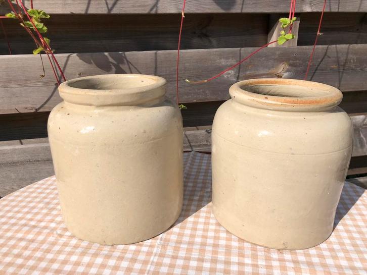 Franse grès potten, Antiek en Kunst, Antiek | Keramiek en Aardewerk, Ophalen