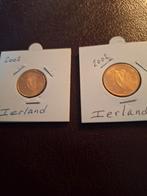 2 munten uit Ierland 2002 alles unc, Ophalen of Verzenden