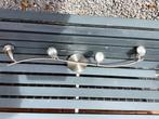 Roestvrijstalen spotjes op rail, Huis en Inrichting, Lampen | Spots, Halogeen, Zakelijk, Metaal of Aluminium, Ophalen of Verzenden