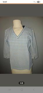 Mi Piace Travel Shirt Houndstooth, Kleding | Dames, Blouses en Tunieken, Maat 38/40 (M), Mi Piace, Blauw, Nieuw